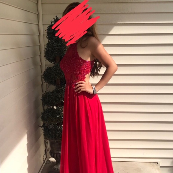 Red Prom Dress - Picture 4 of 6